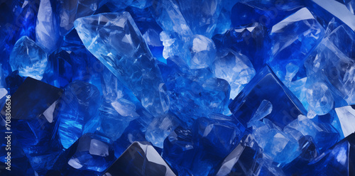 blue sapphire gemstone background photo