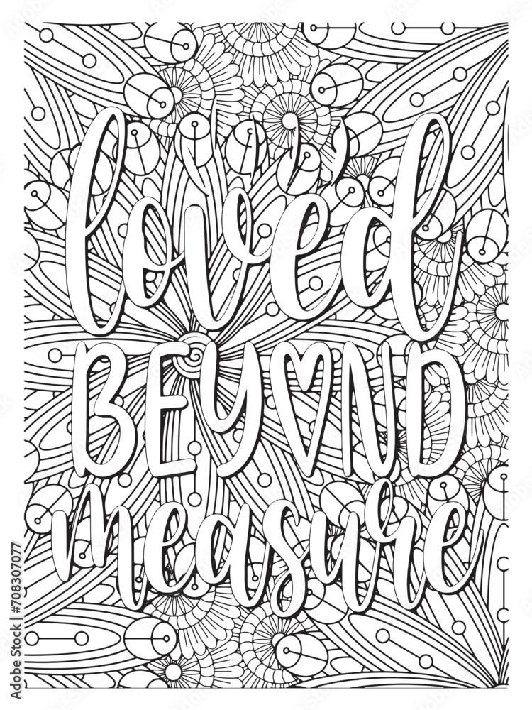 Abstract background flower pattern in black and whiteflower coloring pages and Motivational Quotes