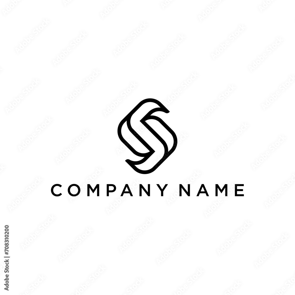 logo s or letter s monoline logo design logo s or letter s monoline logo design
