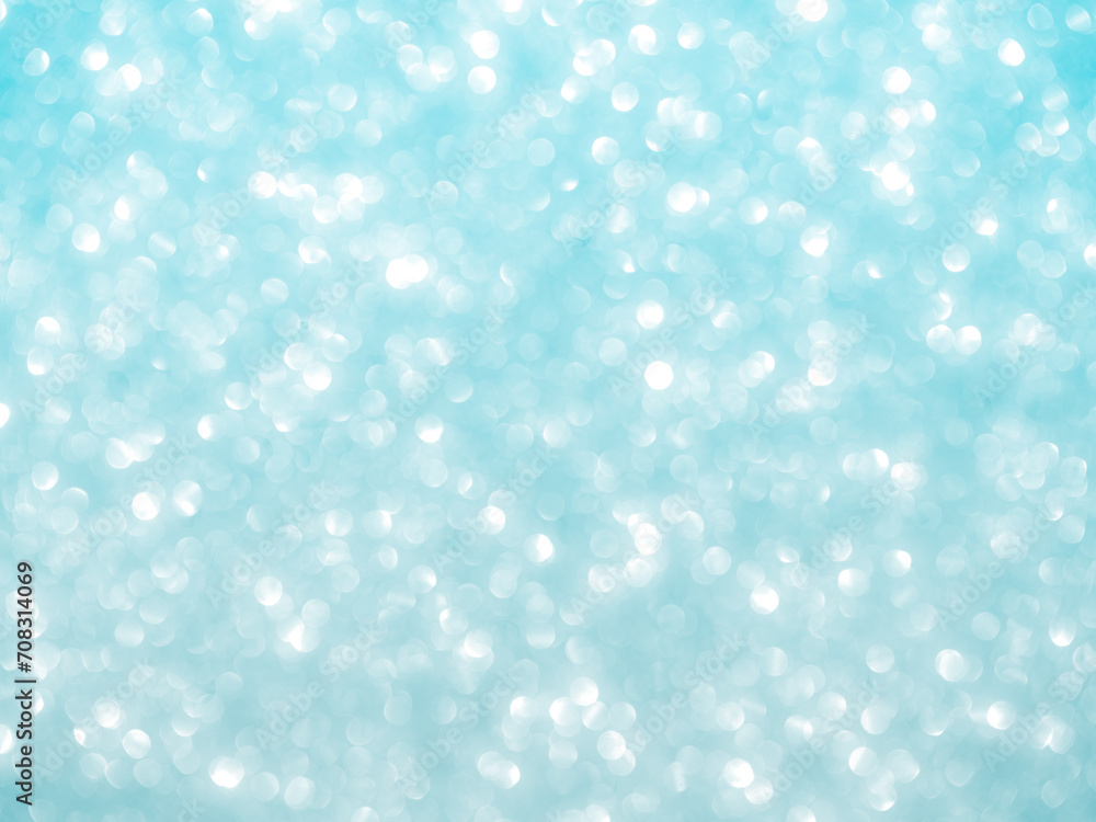 Blue Bokeh Winter Gradient Background Blurry Twinkle Texture Soft Light Glow White Party Holiday Celebrate Effect Glitter Cyan Cold Sparkle Bubble Dreamy Soft Surface Glamour Template Mockup Festive.