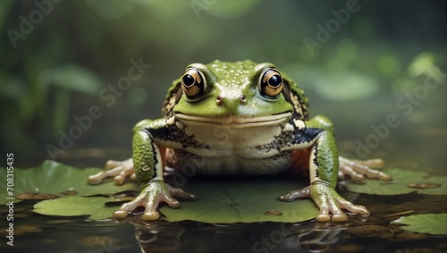 frog in the water © UmerDraz