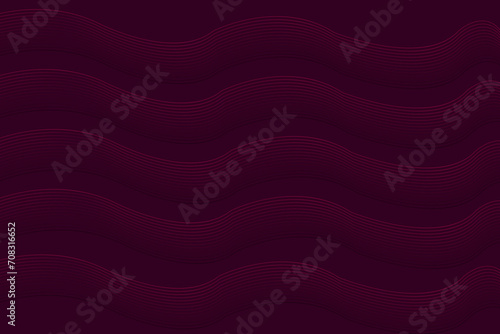 Fototapeta Naklejka Na Ścianę i Meble -  Dark abstract background with glowing wave. Shiny moving lines design element. Modern purple blue gradient flowing wave lines. Futuristic technology concept. Vector illustration