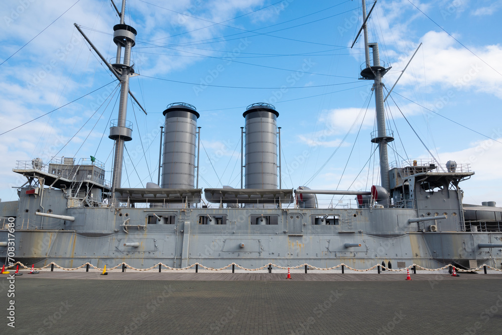 横須賀に展示してある戦艦三笠 横須賀に展示してある戦艦三笠