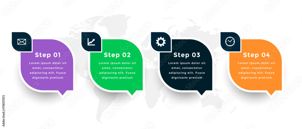 Obraz premium stylish corporate infographic workflow chart template for data visualization