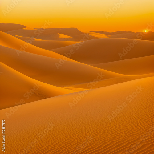 sunset in the desert © Rewat