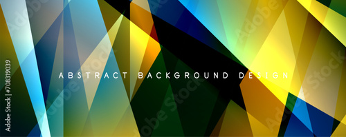 Breaking Glass Background, Kaleidoscope effect. Transparent Straight Lines. Dynamic Light Rays effect. Vector Illustration For Wallpaper, Banner, Background, Card, Book Illustration, landing page