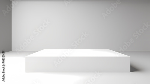 Podium, booth, stage, product background for displaying products, 3D rendering © ma