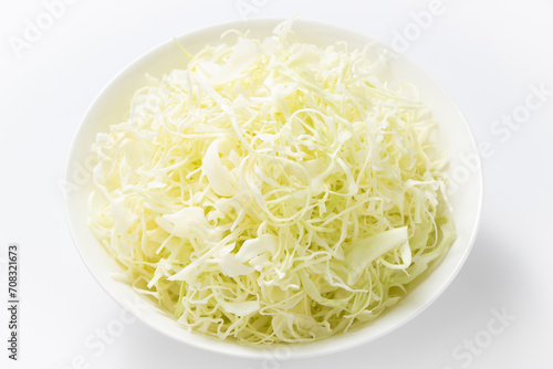 キャベツの千切り。

