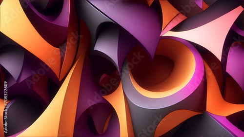 3d Colorful abstract wallpaper modern background 34.