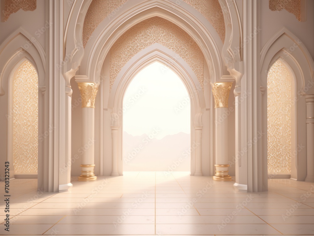 Ramadan beautiful mosque background