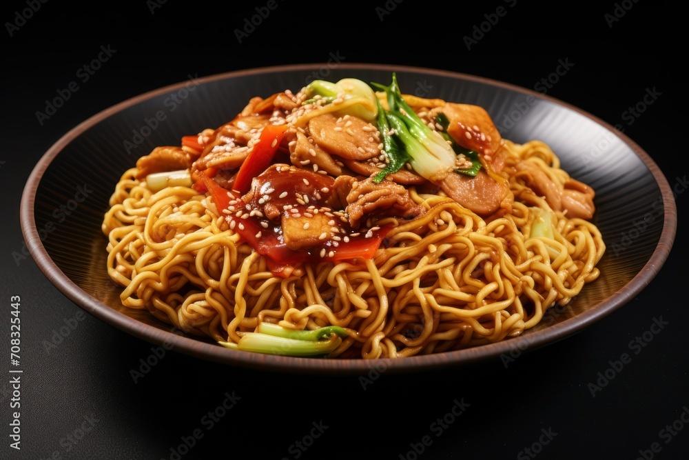 Yakisoba noodles japanese food