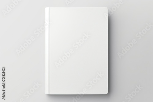 White book cover for your designs mockup © Muh