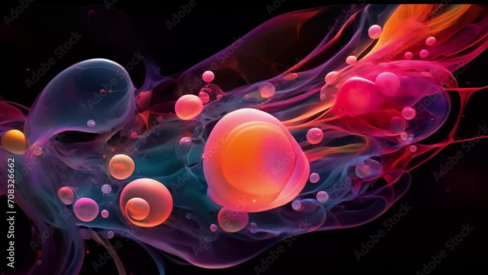 A stunning of the delicate and complex gastrulation process in a human embryo, portrayed through the use of abstract forms and vibrant colors to symbolize cell migration A stunning of the delicate and complex gastrulation process in a human embryo, portrayed through the use of abstract forms and vibrant colors to symbolize cell migration