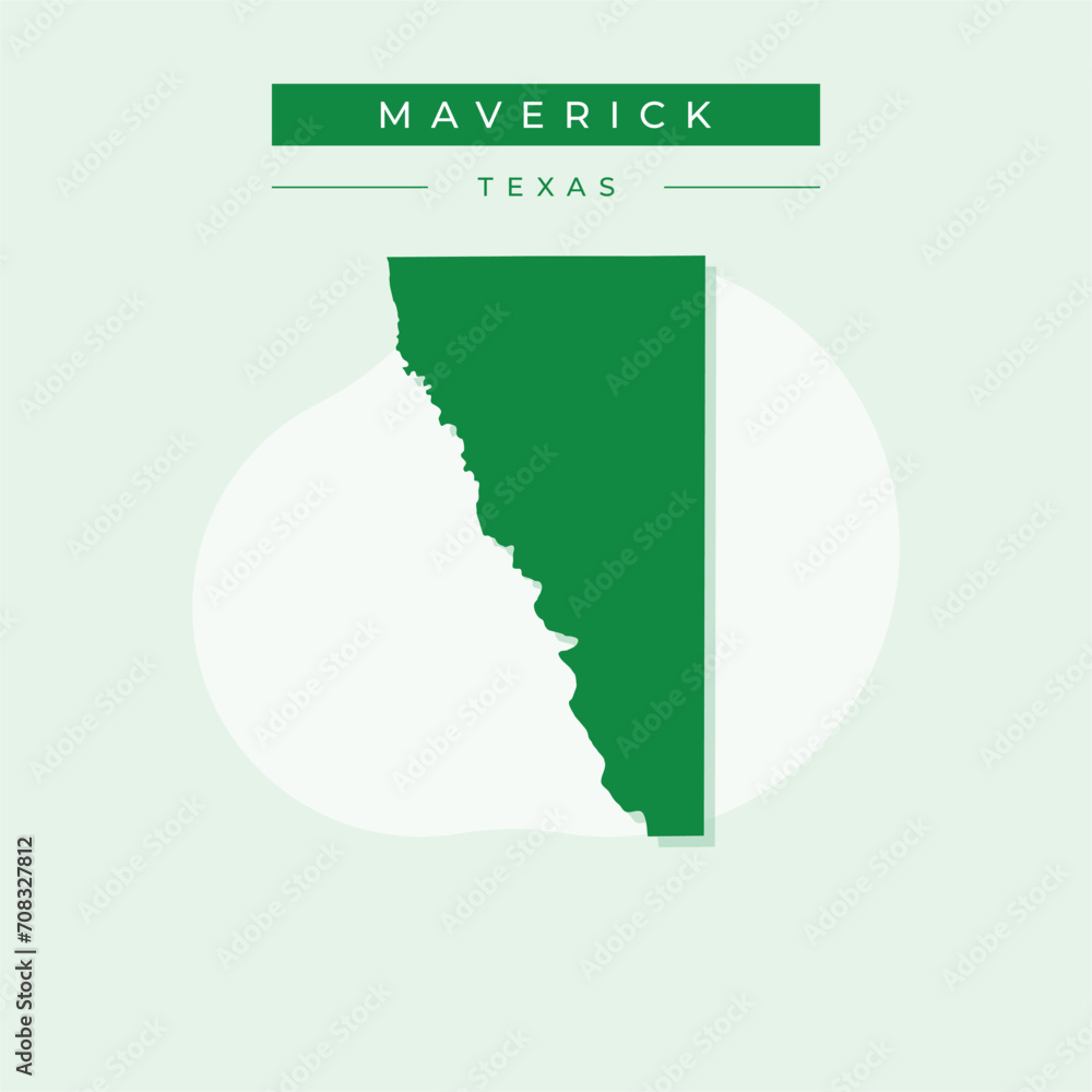Vector illustration vector of Maverick map Texas