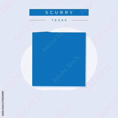 Vector illustration vector of Scurry map Texas