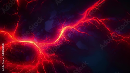 A creative of the developing vascular system, resembling a mesmerizing intertwining of rivers and streams. photo