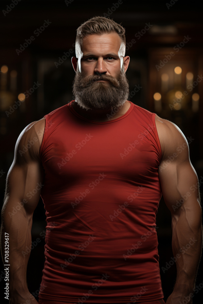 Photo Realistic of a Weightlifter in a Weightlifting Singlet, Generative AI Photo Realistic of a Weightlifter in a Weightlifting Singlet, Generative AI