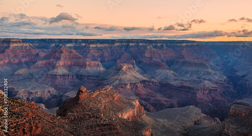 Morning Light Appears on the Grand Canyon, Grand Canyon National Park, Arizona