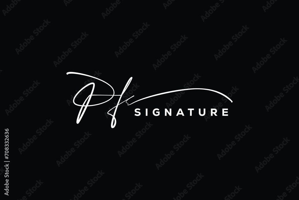 PF initials Handwriting signature logo. PF Hand drawn Calligraphy lettering Vector. PF letter real estate, beauty, photography letter logo design. PF initials Handwriting signature logo. PF Hand drawn Calligraphy lettering Vector. PF letter real estate, beauty, photography letter logo design.