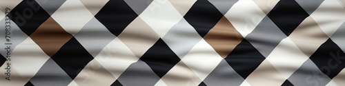 checkered seamless pattern in black plaid shirt on tartan lumberjack in white background