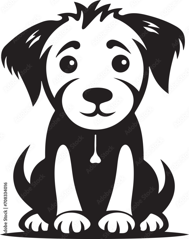 cute dog vector illustration generative ai cute dog vector illustration generative ai
