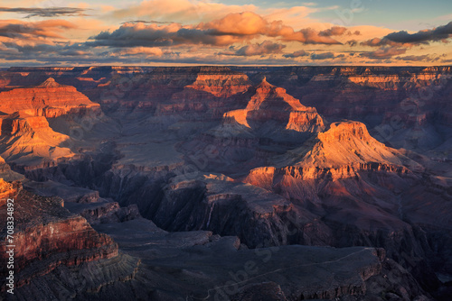 Gorgeous Morning Clouds on the Grand Canyon  Grand Canyon National Park  Arizona