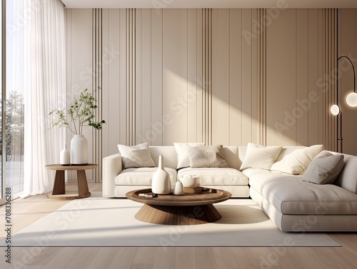 modern white living room © usman