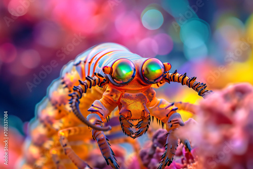 colored centipede