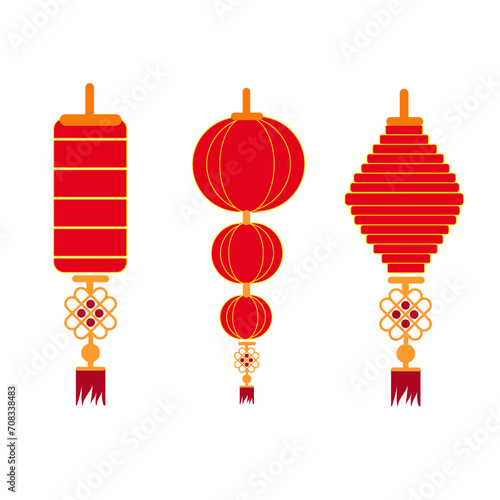 vector lantern chinese new year