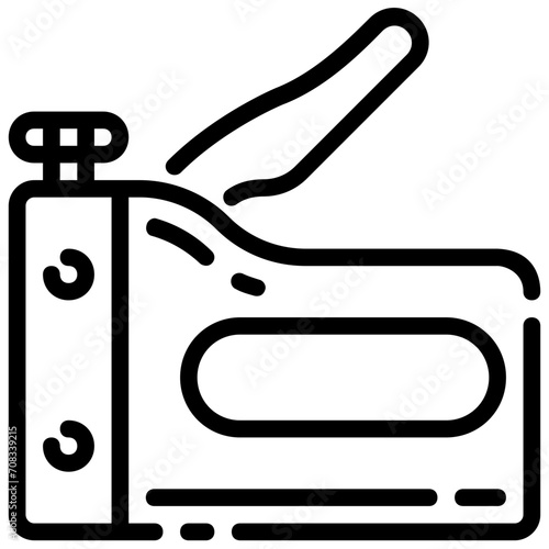 stapler outline vector icon