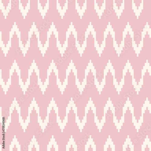 Pastels Chevron Fair Isle Seamless Pattern Design