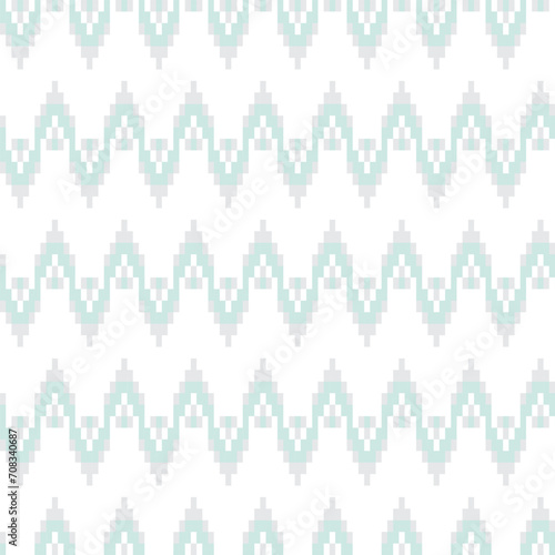 Pastels Chevron Fair Isle Seamless Pattern Design