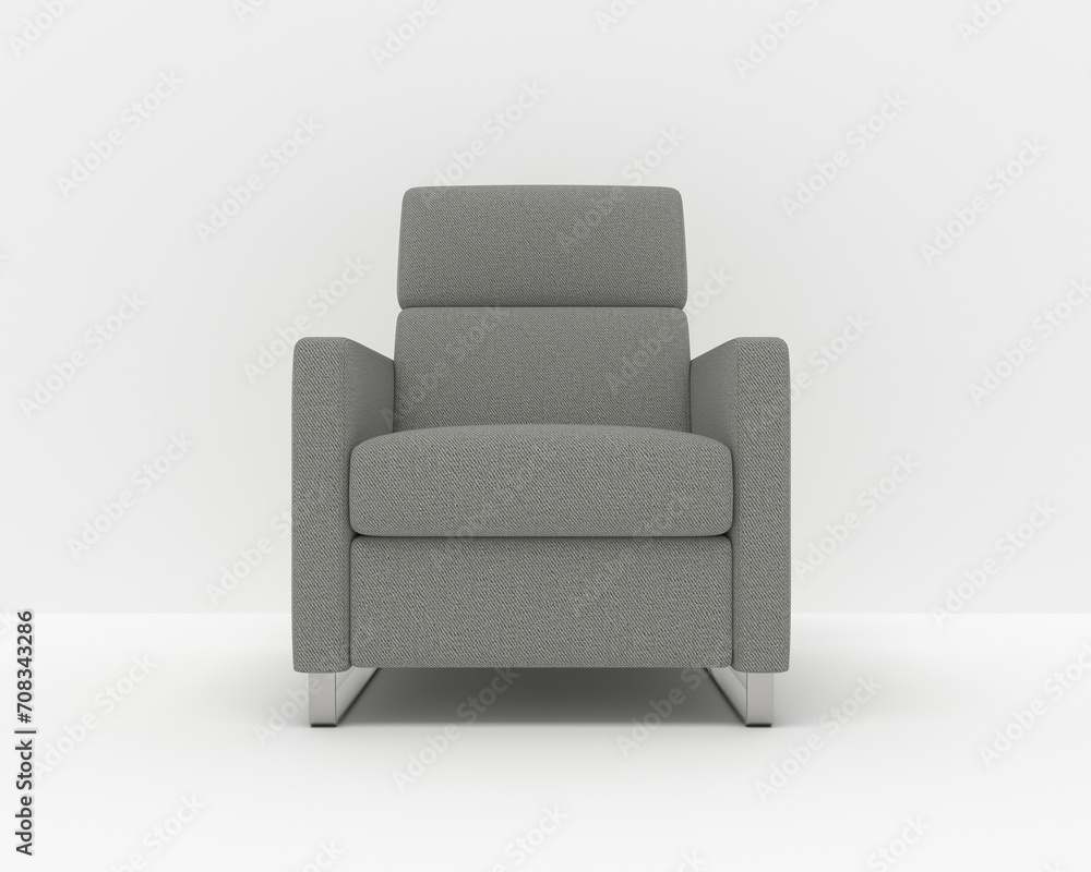 Modern sofa on white background 3D Render Modern sofa on white background 3D Render