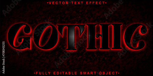 Gothic Vector Fully Editable Smart Object Text Effect