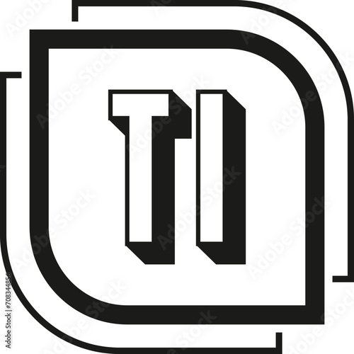 TI letter logo design on white background. TI logo. TI creative initials letter Monogram logo icon concept. TI letter design