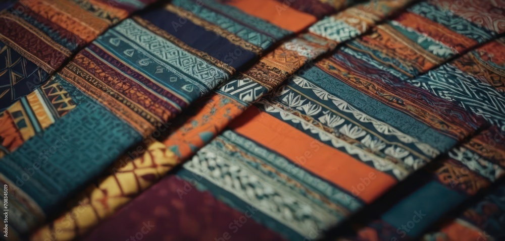.This image features a beautiful arrangement of colorful, patterned blankets hanging next to each other. There are twelve different blankets in total,. .This image features a beautiful arrangement of colorful, patterned blankets hanging next to each other. There are twelve different blankets in total,.
