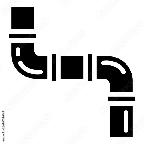 building tubes solid vector icon