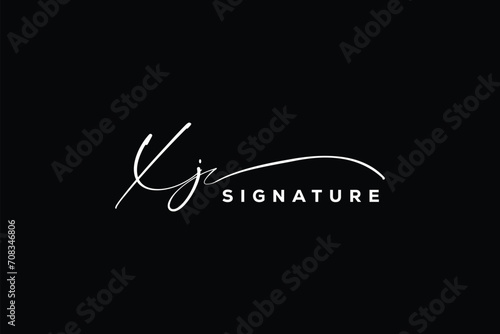 XJ initials Handwriting signature logo. XJ Hand drawn Calligraphy lettering Vector. XJ letter real estate, beauty, photography letter logo design.