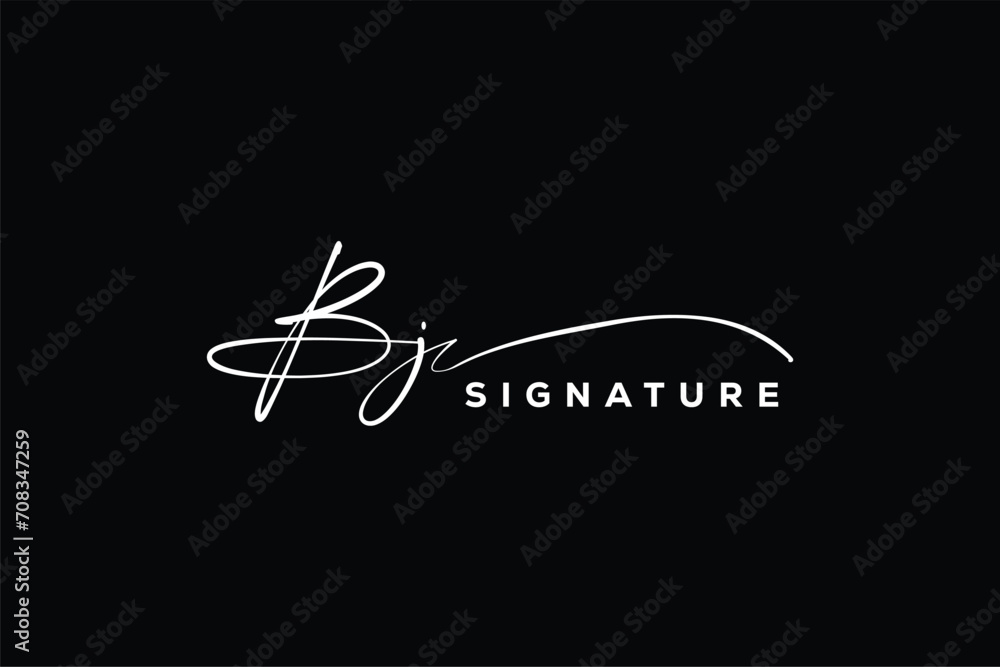 BJ initials Handwriting signature logo. BJ Hand drawn Calligraphy lettering Vector. BJ letter real estate, beauty, photography letter logo design. BJ initials Handwriting signature logo. BJ Hand drawn Calligraphy lettering Vector. BJ letter real estate, beauty, photography letter logo design.