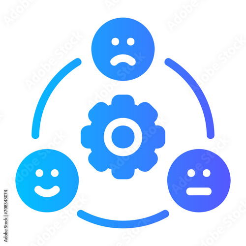 emotional intelligence gradient icon