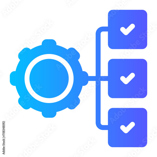 project management gradient icon