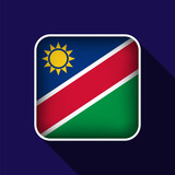 Flat Namibia Flag Background Vector Illustration