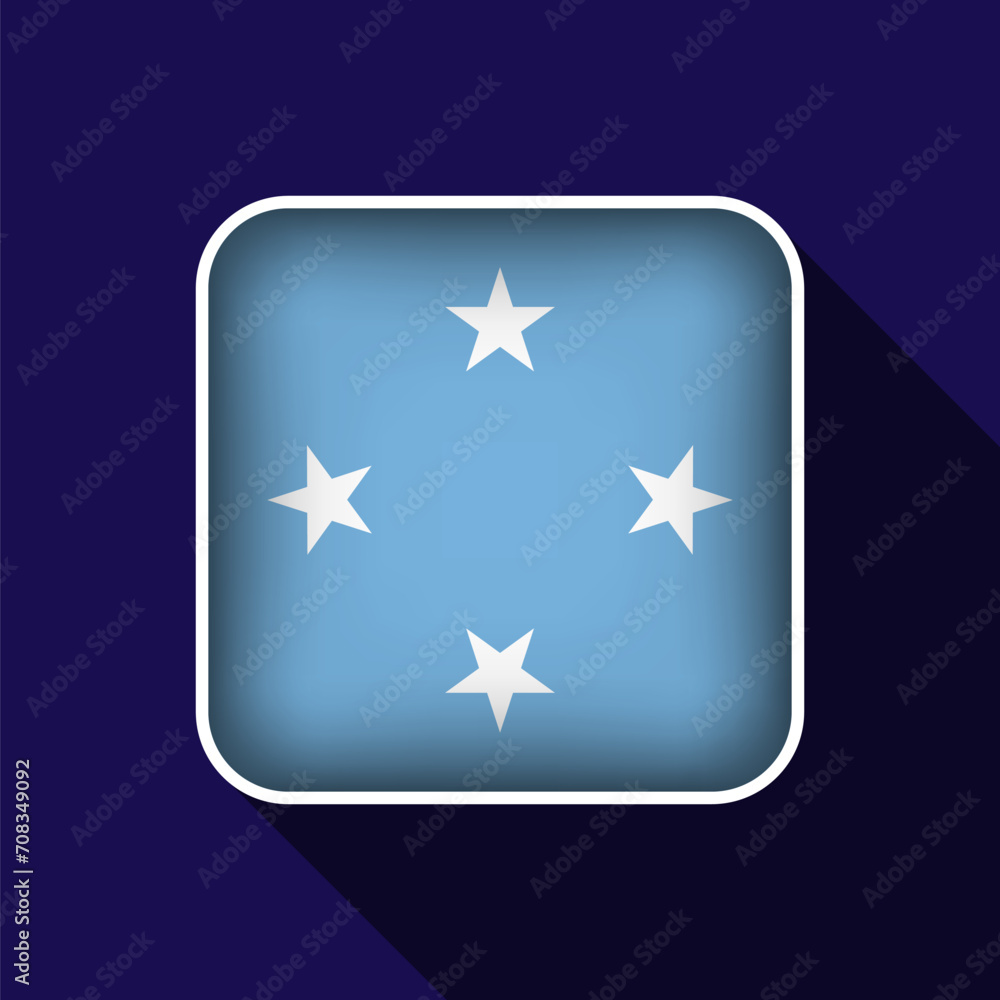 Flat Micronesia Flag Background Vector Illustration Flat Micronesia Flag Background Vector Illustration