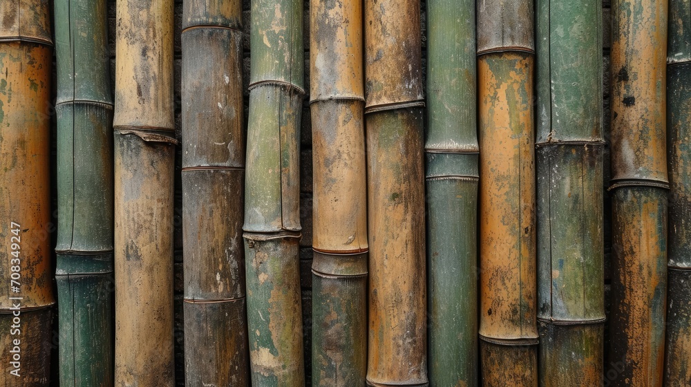 old brown tone green bamboo plank fence texture for background, bamboo pattern texture background , old brown tone green bamboo plank fence texture for background, bamboo pattern texture background ,
