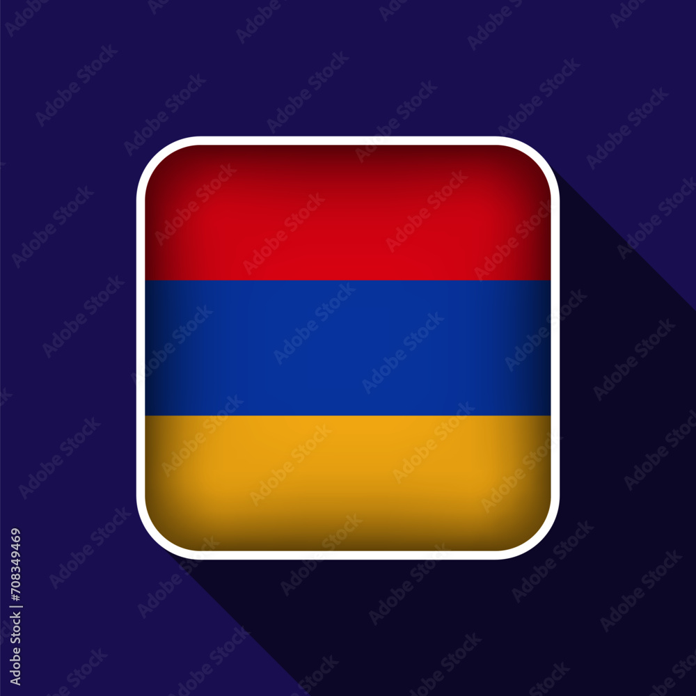 Fototapeta premium Flat Armenia Flag Background Vector Illustration