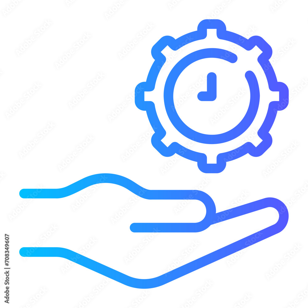 time management gradient icon time management gradient icon