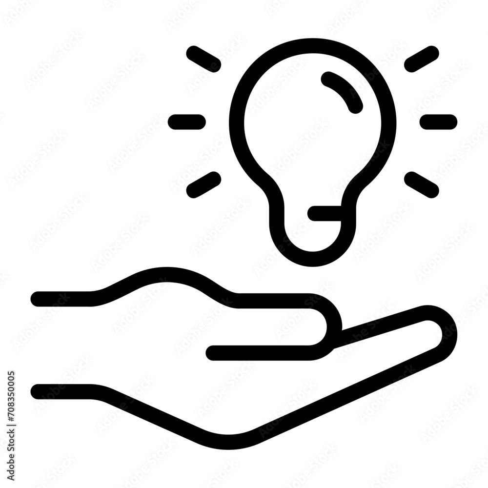 idea development line icon