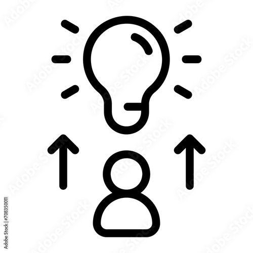 self development line icon
