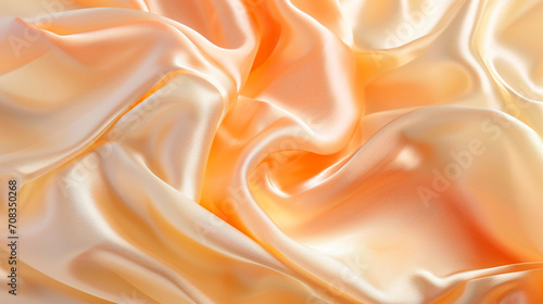 Pastel orange, peach, & custard silk background 