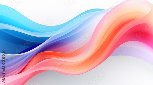 modern colorful flow poster wave liquid shape in white background art design for your design project